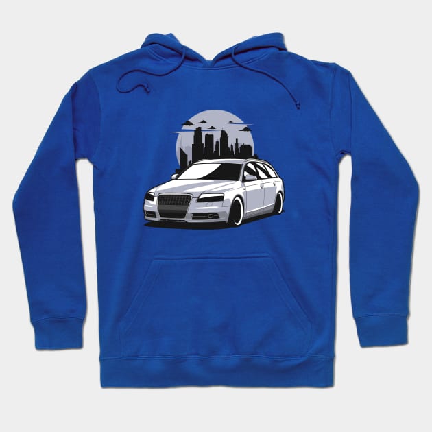 Silver A6 C6 Wagon Hoodie by KaroCars